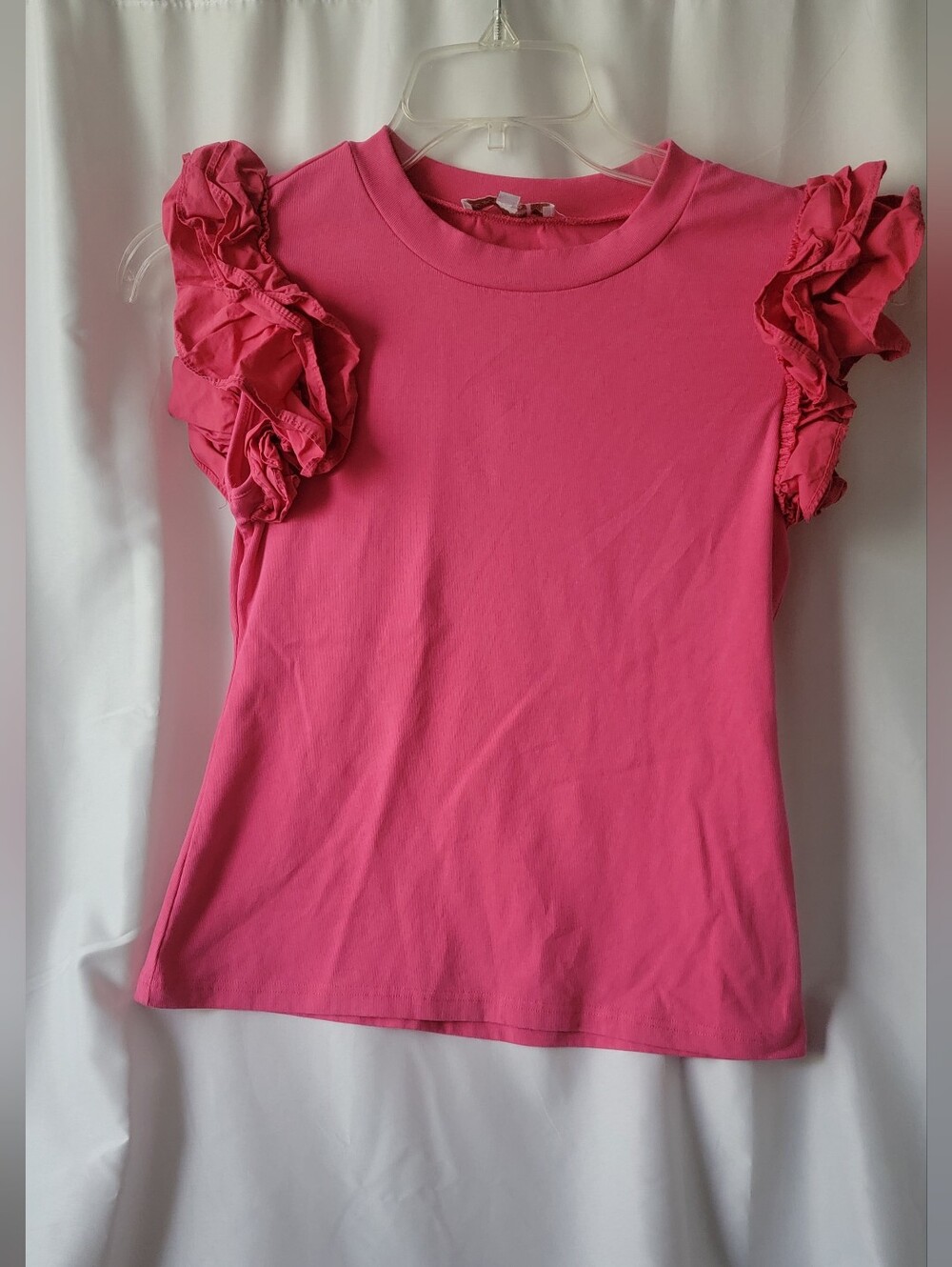 Pink Ruffle Top - Barbiecore Preppy Style